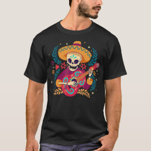 Mariachi Day Of Dead Skeleton Cinco De Mayo Mexic T-Shirt