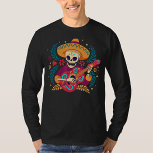 Mariachi Day Of Dead  Skeleton Cinco De Mayo Mexic T-Shirt