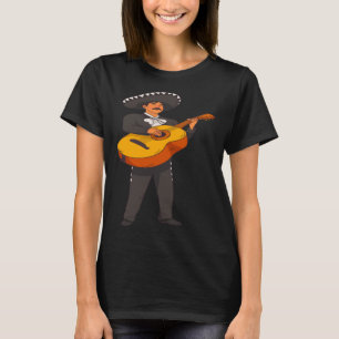 Mariachi Guitarron Player Mexican Party Charro Lat T-Shirt