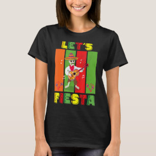 Mariachi Let's Fiesta Cinco De Mayo Poncho Sombrer T-Shirt