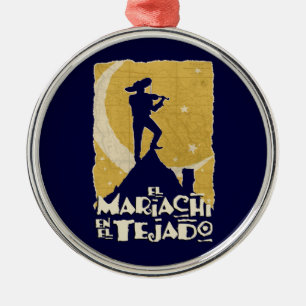 Mariachi on the Roof Metal Tree Decoration