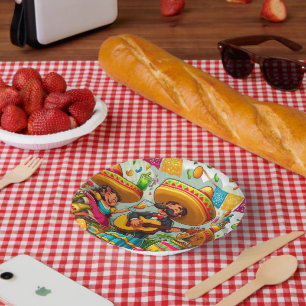 Mariachi paper plate