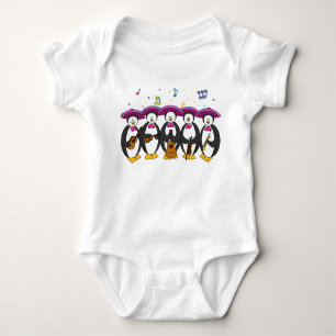 Mariachi Penguins Baby Outfit Baby Bodysuit