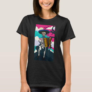 Mariachi Playing Skeleton - Day of the Dead T-Shirt