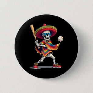 Mariachi Skeleton Bysebyll Cinco De Mayo Mexican S 6 Cm Round Badge