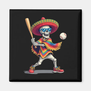Mariachi Skeleton Bysebyll Cinco De Mayo Mexican S Magnet