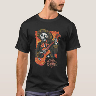 Mariachi Skeleton Cinco De Mayo Apparel For Taco L T-Shirt