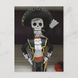 Mariachi Skeleton Postcard