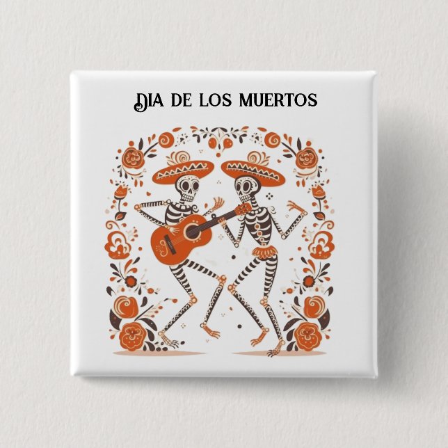 Mariachi Spirits, custom 15 Cm Square Badge (Front)