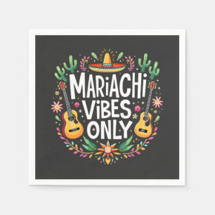 Mariachi Vibes Only Mexico Saxophone Music Lovers  Napkin