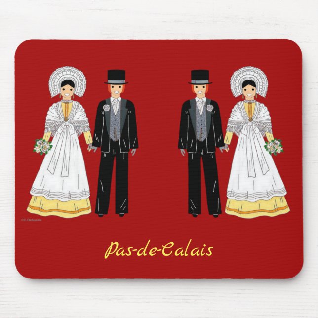 Mariage en Pas-de-Calais, France Mouse Pad (Front)
