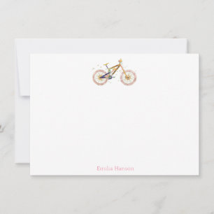 Mariah Bike Personalized Note Card