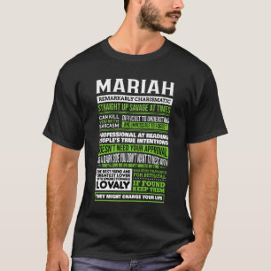 Mariah Girl Name Definition T-Shirt