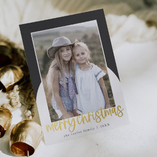 MARIAH Grey Foil Arch Fun Family Photo Christmas