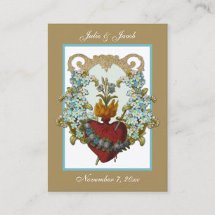Marian Catholic Wedding Favour Holy Card