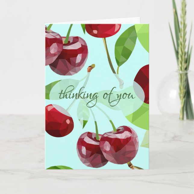 Marian Cherry Thinking of You Card (Front)