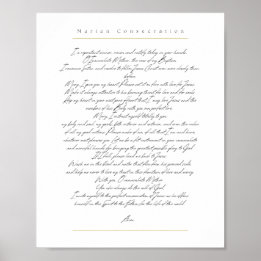 Marian Consecration Poster