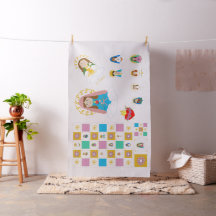 Marian Cute Saint Baby Quilt Squares and Dolls