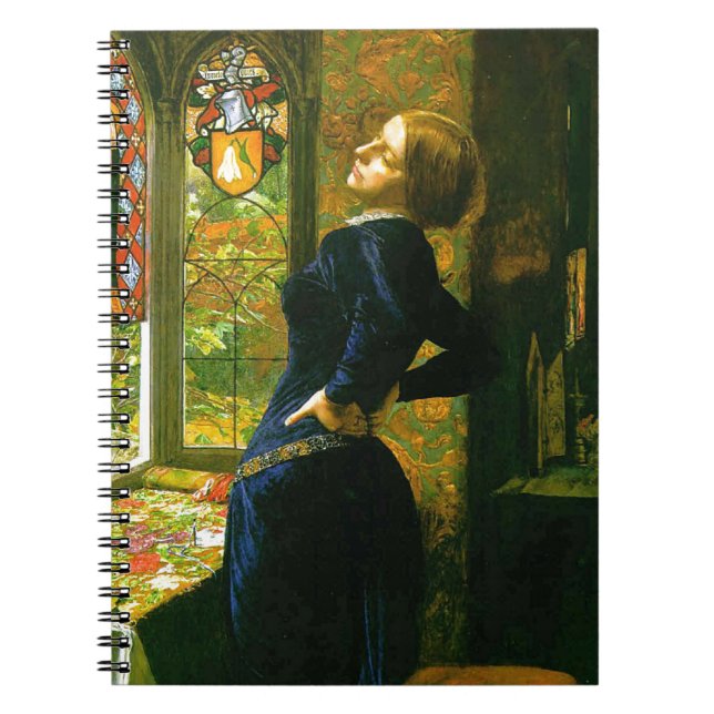 Mariana by Millais Notebook (Front)