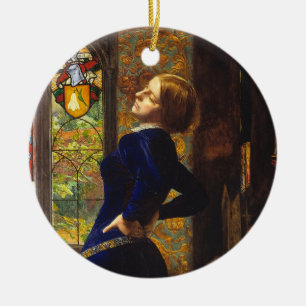 Mariana, c. 1851 by Sir John Everett Millais Ceramic Tree Decoration