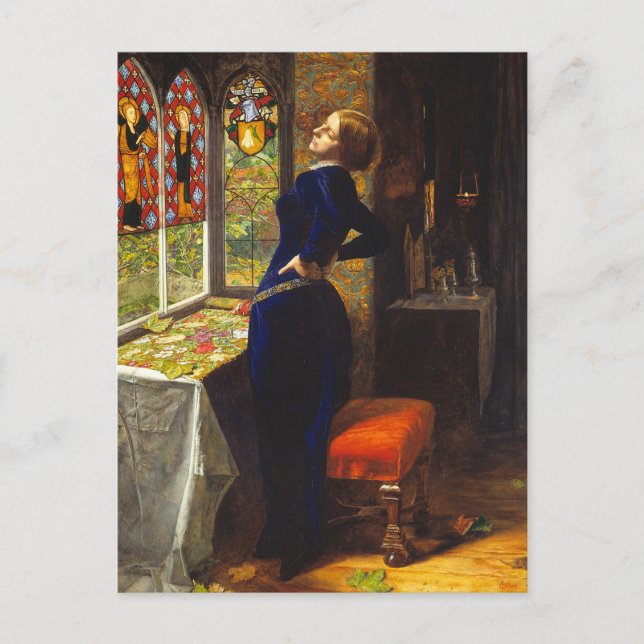 Mariana, c. 1851 by Sir John Everett Millais Postcard (Front)