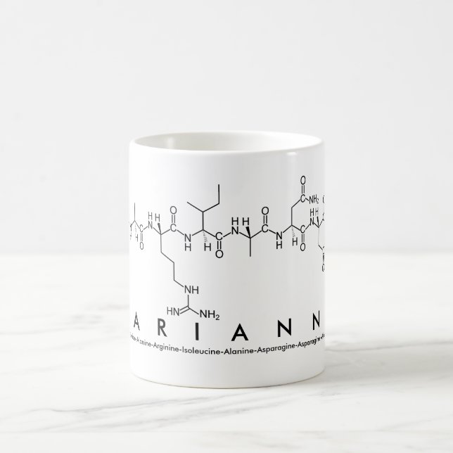 Marianna peptide name mug (Center)
