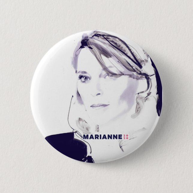 Marianne 2020 6 cm round badge (Front)