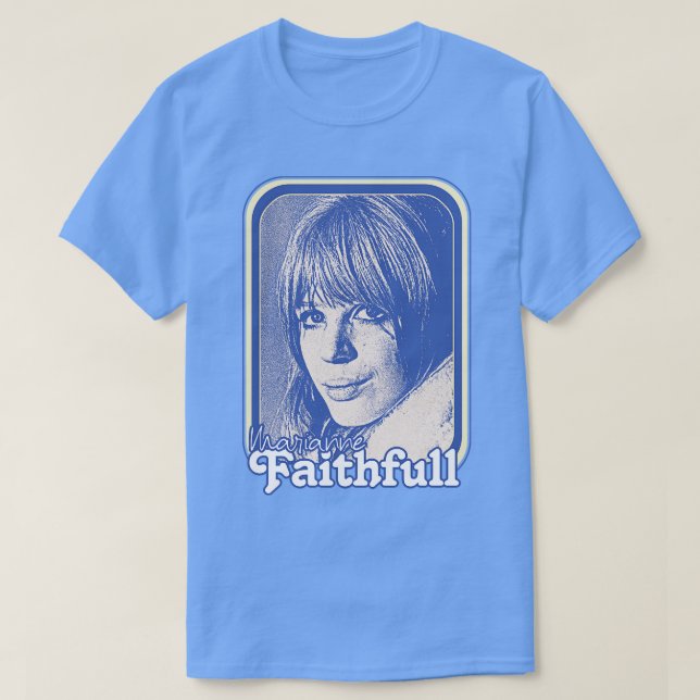 Marianne Faithfull Retro 60s Aesthetic Design T-Shirt (Design Front)