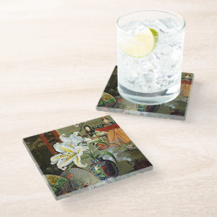 Marianne North - Japan Glass Coaster