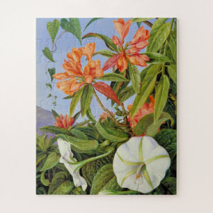 Marianne North's artwork, A Javan Rhododendrum, Jigsaw Puzzle