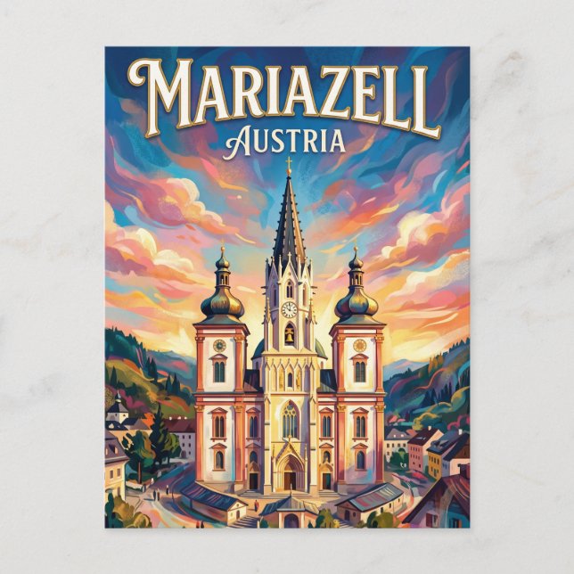 Mariazell Basilica Austria Postcard (Front)