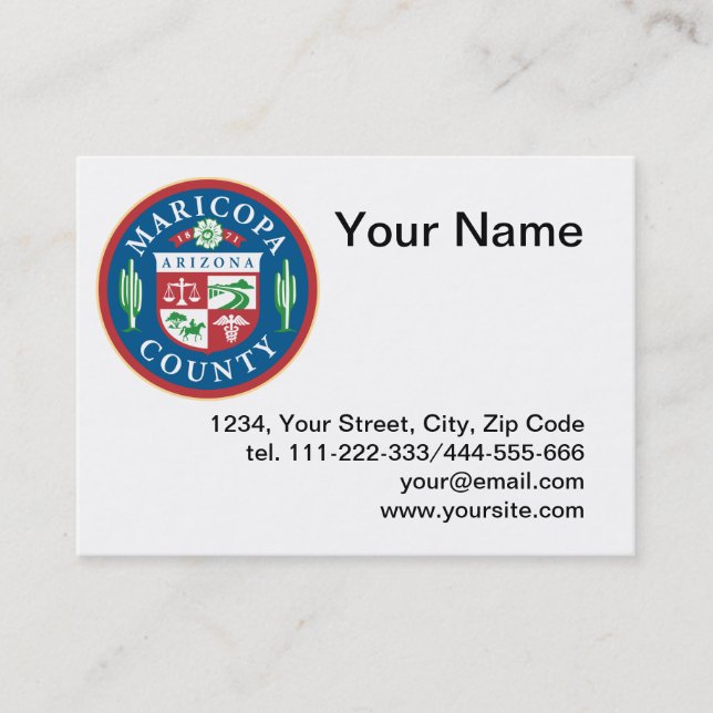 Maricopa County seal Business Card (Front)
