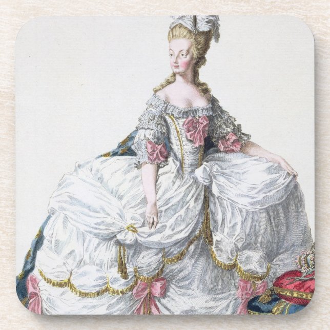 Marie Antoinette (1752-93) from 'Receuil des Estam Coaster (Front)