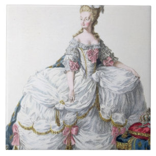 Marie Antoinette (1752-93) from 'Receuil des Estam Tile