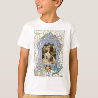 Marie Antoinette and Bluebird Art Print T-Shirt