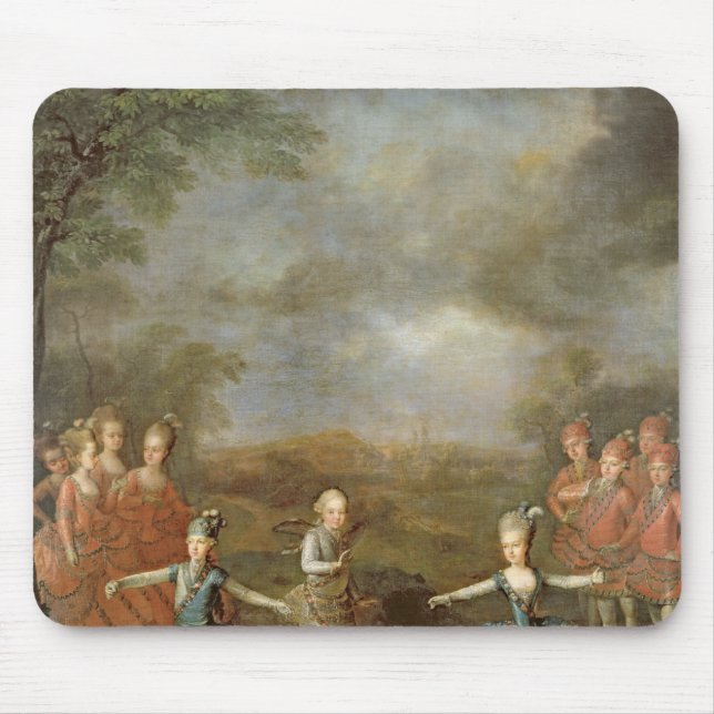 Marie Antoinette and her sisters Mouse Pad (Front)