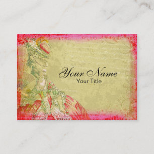 Marie Antoinette Antique Business Card