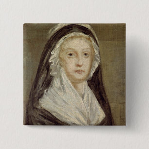 Marie Antoinette at the Conciergerie 15 Cm Square Badge