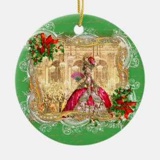 Marie Antoinette at Versailles Christmas Ceramic Tree Decoration