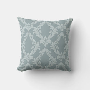 Marie Antoinette blue french damask inspired Cushion