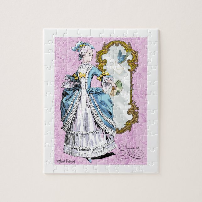 Marie Antoinette & Bluebird Jigsaw Puzzle (Vertical)