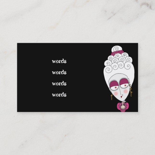 Marie Antoinette Business Card (Front)