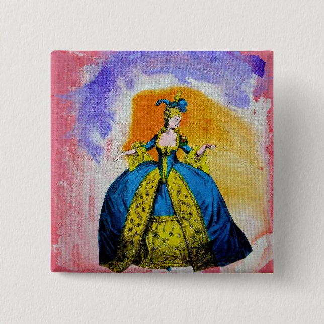 Marie Antoinette by Michael Moffa 15 Cm Square Badge (Front)