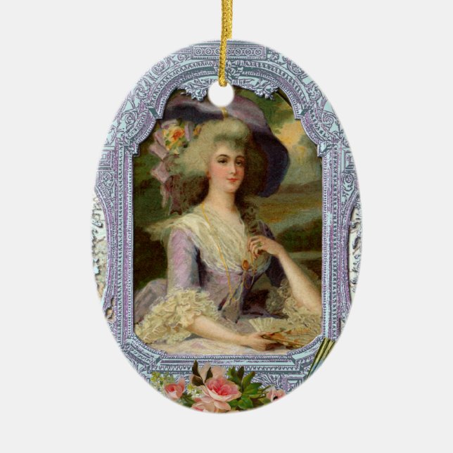 Marie Antoinette Christmas Ornament Gift (Front)