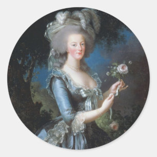 Marie Antoinette Classic Round Sticker