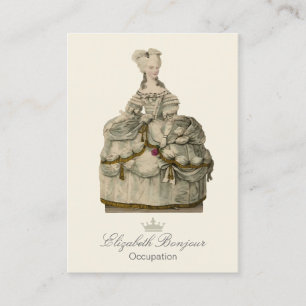 Marie Antoinette Dress ~ Business Card