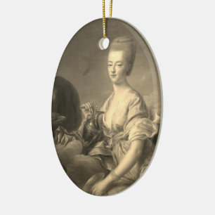 Marie Antoinette - Drouais shabby chic Ceramic Tree Decoration