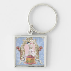 Marie Antoinette-Eat Cake...keychain Key Ring