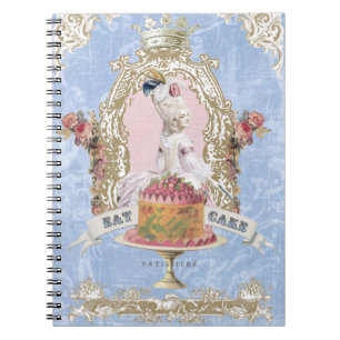 Marie Antoinette-Eat Cake...notebook Spiral Notebook