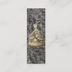 Marie Antoinette Extravagant Dress ~ Business Card